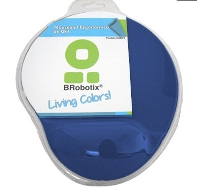 BROBOTIX USD MOUSEPAD DE GEL BROBOTIX AZUL M ARINO Mousepad Gamer BRobotix con Descansa Muñecas de Gel, 20x23cm, Grosor 20mm, Azul Marino ARINO
