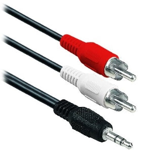 BROBOTIX USD CABLE RCA MACHO DUAL A 3.5 MM MACHO 1.80M BROBOTIX CABLE RCA MACHO DUAL A 3.5 MM MACHO 1.80M BROBOTIX