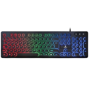 BROBOTIX USD TECLADO USB ILUMINADO RETRO BRO BOTIX NEGRO TECLADO USB ILUMINADO RETRO BRO BOTIX NEGRO