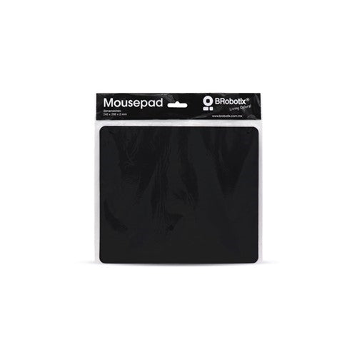 BROBOTIX USD MOUSEPAD ULTRADELGADO ANTIDERRAPANTE NEGRO BROBOTIX BROBOTIX MOUSEPAD BASICO COLOR NEGRO EN BOLSA - Tapete Antiderrapante Mouse Pad Almohadilla Raton Laptop Escritorio Notebook PC BROBOTIX