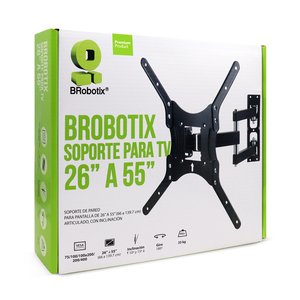 BROBOTIX USD SOPORTE TV PARA 26 A 55 35 KG A RTICULADO BROBOTIX SOPORTE TV PARA 26 A 55 35 KG A RTICULADO BROBOTIX