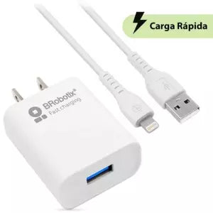 BROBOTIX USD FASTCHARGE CARGADOR COMBO Y CAB LE IPHONE BLANCO BROBOTIX FASTCHARGE CARGADOR COMBO Y CAB LE IPHONE BLANCO BROBOTIX