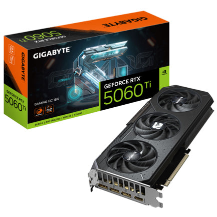Tarjeta de Video Gigabyte NVIDIA GeForce RTX 5060 Ti GV-N506TGAMING OC-8GD 8GB 128-bit GDDR7 PCI Express 5.0