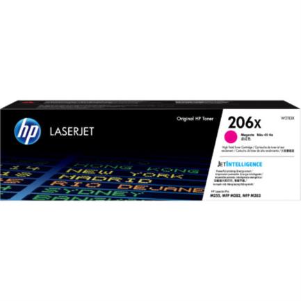 Toner HP LaserJet 206X Original Color Magenta.