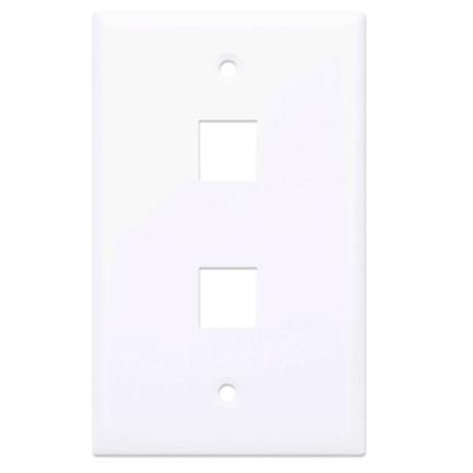 Tapa Intellinet para Caja 2 Perforaciones Color Blanco