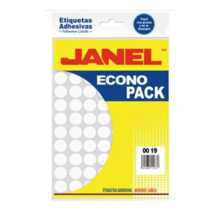 ETIQUETA JANEL ADHESIVA 00X19 C/1260 #28