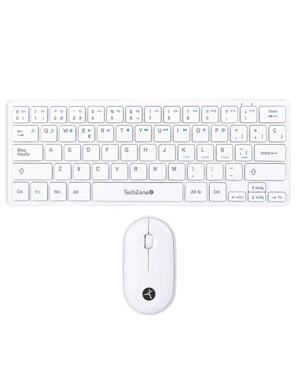 Kits para Teclado Y Mouse TECHZONE Young Pop White