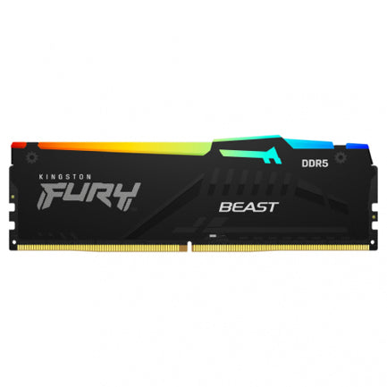 Memoria RAM Kingston Fury Beast RGB DDR5 5600MHz 32GB Non-ECC CL40 XMP