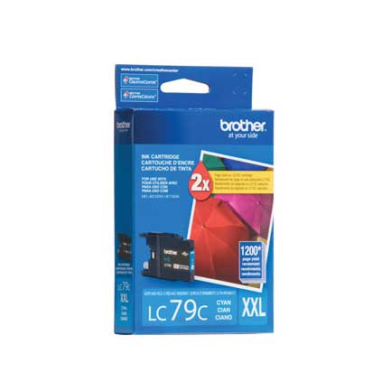 Tinta Brother LC79C Rendimiento 1200 Páginas Color Cian
