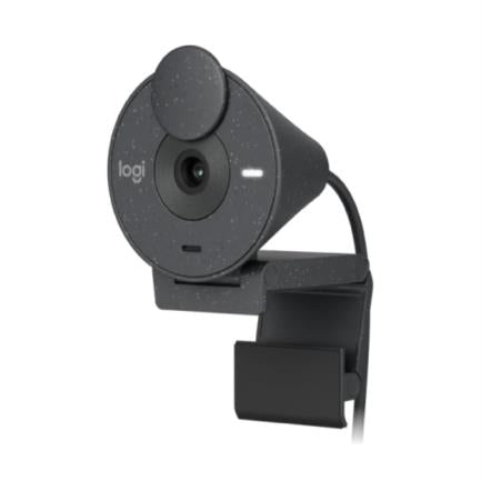 Cámara Web Logitech Brio 300 1080p USB-C con Corrección Iluminación Automática Micrófono Color Grafito