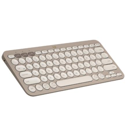 Teclado Logitech K380 Multi-Device Inalámbrico Bluetooth Color Almond Milk