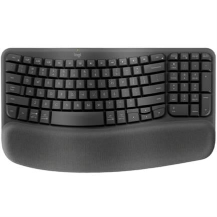Teclado Inalámbrico Logitech Wave Keys Alcance 10 m Color Grafito