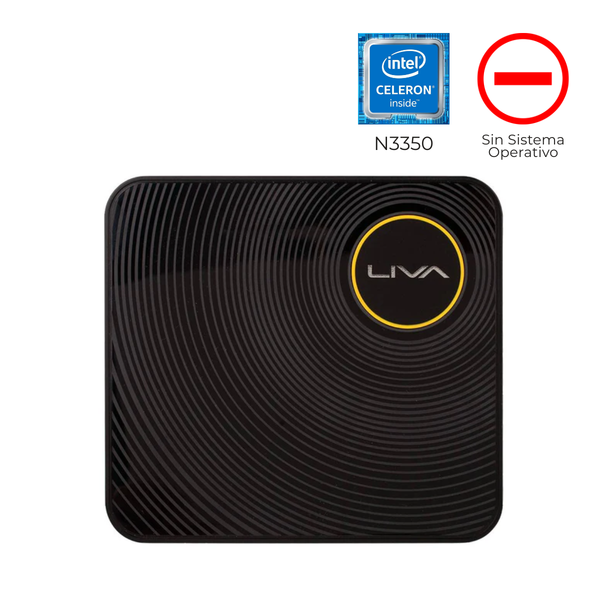 MINI PC ECS LIVA Z, Intel Celeron N3350, 4GB RAM, 64GB Flash, HDMI + mDP, WiFi & BT 4.0