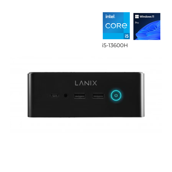 MINI PC Lanix Titan Mini, Intel Core i5-13600H, 16GB, 512GB SSD, Windows 11 Pro, Incluye Teclado y Mouse
