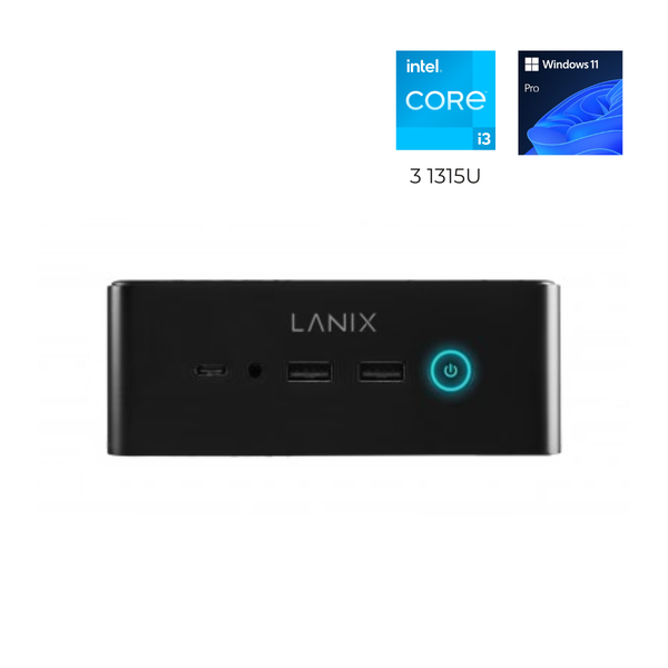 MINI PC TITAN MINI LANIX 41952 INTEL CORE 3 1315U, RAM 8GB, 512GB SSD,  Incluye Teclado y Mouse, Windows 11 Pro