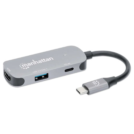 Docking Manhattan USB-C 3 Ptos HDMI/USB-A/USB-C PD