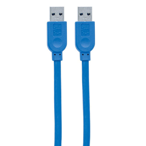 Cable USB MANHATTAN V3.2 A-A 1.8M Azul 5 Gbps