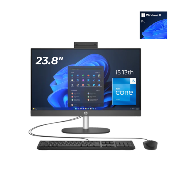 PC ALL IN ONE HP ProOne 240 G10 FHD 23.8", Intel Core i5 13th, 256GB SSD, 8GB RAM,Windows 11 Pro