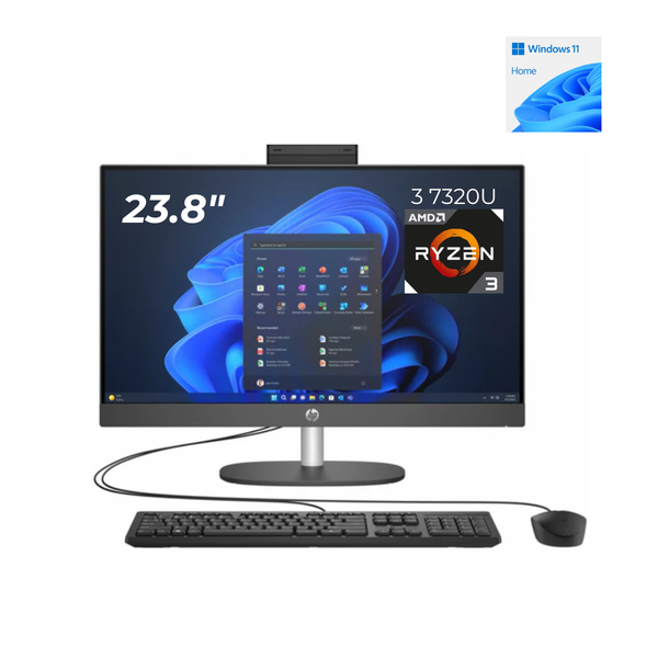 PC HP All in One 245 G10 23.8" FHD | AMD Ryzen 3 7320U | 8GB RAM | 256GB SSD | Windows 11 Home
