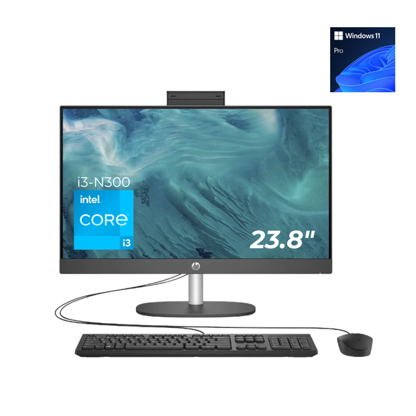 PC ALL IN ONE HP ProOne 240 G10 FHD IPS UWVA 23.8" Intel Core i3 SSD 256GB 8GB DDR4 Windwos 11 PRO
