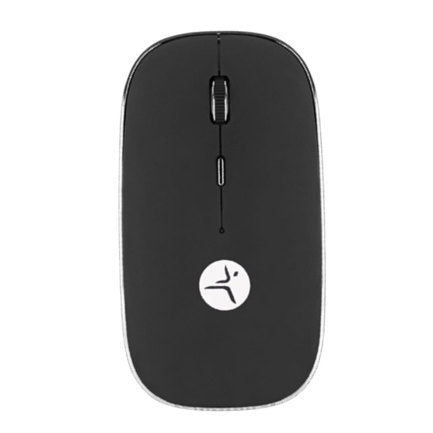 MOUSE  TECHZONE RECARGABLE NEGRO CON NANO RECEPTOR TIPO C Y USB A MOUSE PAD INCLUÍDO