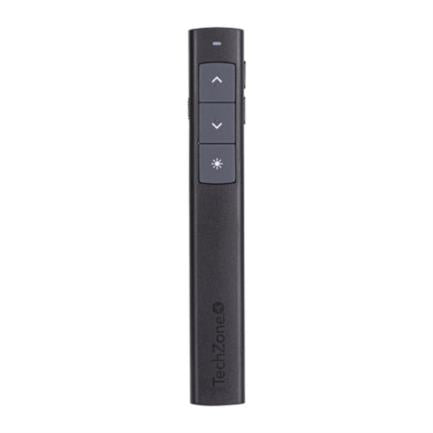 Presentador Láser TechZone con Apuntador 50m Batería AAA 1.5 Vcc Color Negro