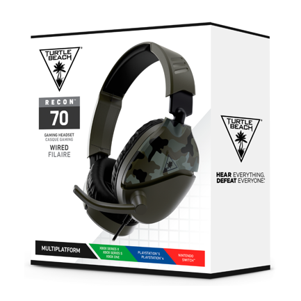Auriculares para juegos Turtle Beach Recon 70 Camo - Verde