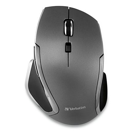 Mouse Verbatim inalámbrico Deluxe notebook 6 botones  LED - Grafito