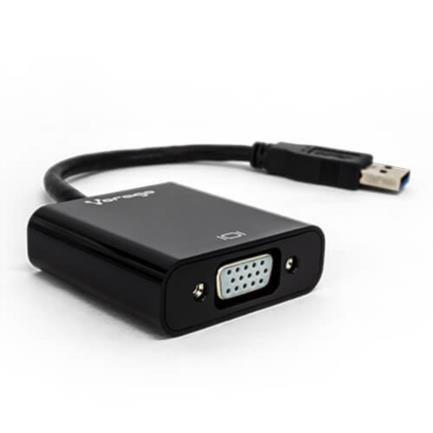 Convertidor Vorago ADP-200 USB 3.0 a VGA FHD Color Negro