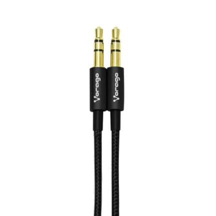 Cable Vorago CAB-115 Audio Auxiliar 3.5mm Metálico 1m Color