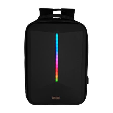 Mochila Vorago BP-500 15.6" Start The Game Iluminación RGB App Configurable USB Color Negro