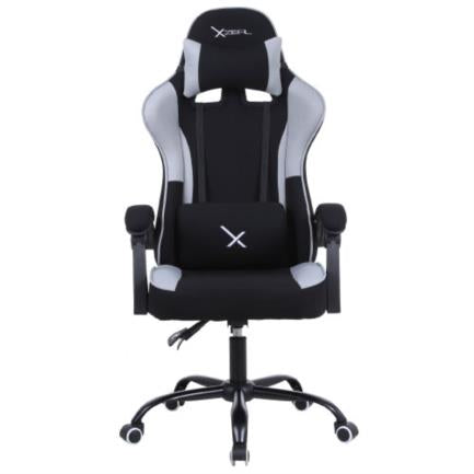 Silla Gamer Stylos XZ20 Tela/Brazo Ajustable Soporte Lumbar Color Gris