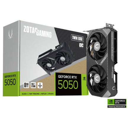 Tarjeta de Video Zotac NVIDIA GeForce RTX 5050 Twin Edge OC 8GB 128-bit GDDR6 PCI Express x8 5.0