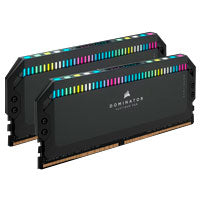 MEMORIA RAM CORSAIR DDR5 DOMINATOR PLATINUM RGB 64GB 2X32GB 6000MT/S CL30  INTEL XMP BLACK CMT64GX5M2B6000C30