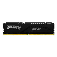 MEMORIA RAM KINGSTON DIMM DDR5 16GB 6400MT/S FURY BEAST BLACK EXPO CL32 288PIN 1.4V C/DISIPADOR DE CALOR P/PC/GAMER/ALTO RENDIMIENTO KF564C32BBE-16