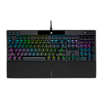 TECLADO CORSAIR K70 RGB PRO/ÓPTICO-MECÁNICO/LED RGB RETROILUMINADO/CORSAIR OPX/NEGRO/TECLAS PBT NEGRAS/ (CH-910941A-NA)