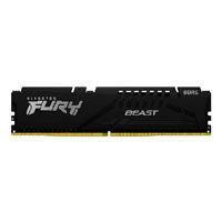 MEMORIA RAM KINGSTON DIMM DDR5 8GB 5200MT/S FURY BEAST BLACK CL40 288PIN 1.25V C/DISIPADOR DE CALOR P/PC/GAMER/ALTO RENDIMIENTO KF552C40BB-8