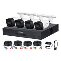 KIT DE 4 CANALES DE 5 MP CON AUDIO/ DVR WIZSENSE CON RECONOCIMIENTO DE ROSTROS/ H.265/ 4 CAMARAS METALICAS/ 4 CH 1 IP O HASTA 5 CH IP/ 4 CH SMD PLUS/ BUSQUEDA DE HUMANOS Y VEHICULOS/ ACCESORIOS IN