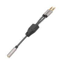 ADAPTADOR,MANHATTAN.356121, AUDIO 3.5MM 1 H A 2 M, 15CM, CABLE QUE DIVIDE AUDIO PARA AUDIFONO Y MIC, ALUMINIO PLATEADO