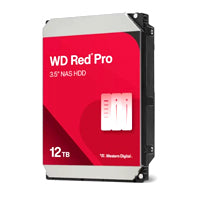 DISCO DURO INTERNO WD RED PRO 12TB 3.5 ESCRITORIO SATA3 6GB/S 256MB 7200RPM 24X7 HOTPLUG NAS 1-24 BAHIAS  WD122KFBX