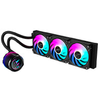 DISIPADOR DE ENFRIAMIENTO LIQUIDO GIGABYTE GP-AORUS WATERFORCE X II 360 / INTEL 115X, 1200, 1700 / AMD TR4, AM5, AM4, STR5 / 360MM / COLOR NEGRO