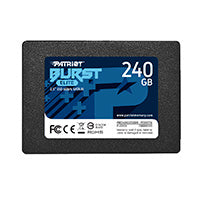 UNIDAD DE ESTADO SOLIDO INTERNO 240GB PATRIOT BURST ELITE 2.5 SATA 3 LECT.450/ESCR.320MBS 7MM PC/LAPTOP/MINIPC SIN BACKET