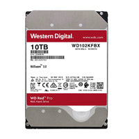 DISCO DURO INTERNO WD RED PRO 10TB 3.5 ESCRITORIO SATA3 6GB/S 256MB 7200RPM 24X7 HOTPLUG NAS 1-24 BAHIAS WD102KFBX