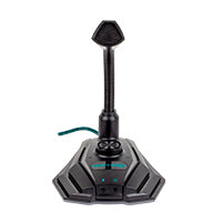 MICROFONO GAMING CON LUZ LED RGB VORTRED BY PERFECT CHOICE NEGRO