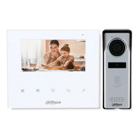 VIDEOPORTERO / DAHUA/ KTA04/ KIT DE VIDEOPORTERO ANALGICO/ PANTALLA DE 4.3 PULGADAS/ MLTIPLES SONIDOS DE TIMBRE/ BOTONES TOUCH/ FRENTE DE CALLE DE 1.3 MP/ APERTURA DE PUERTA/ IP66/ INDICADOR LED/