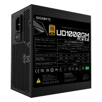 FUENTE DE PODER GIGABYTE1000W/80 PLUS GOLD /NEGRO/ATX/MODULAR