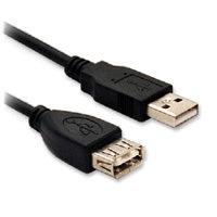 CABLE  BROBOTIX USB V2.0 EXT .90 CMS  NEGRO