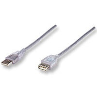 CABLE USB,MANHATTAN,340502, V2.0 EXT. 4.5M PLATA