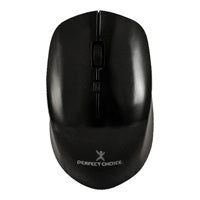 MOUSE INALAMBRICO 1600 DPI OPTICO CONECTOR USB PERFECT CHOICE ROOT PRO - NEGRO