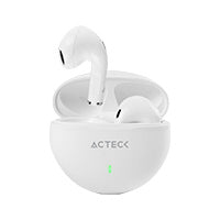 AUDIFONOS ACTECK SENSE EP230 / INALAMBRICOS / BLUETOOTH / CONTROL TACTIL / PROTECCION IPX4 CONTRA SALPICADURAS / BLANCO / AC-935111